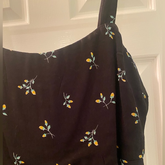 Lulu’s First Pick Forever Black Floral Print Mini Dress L - Picture 11 of 11